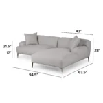 Abisko 94.5_ Right Sectional - Welsh Gray