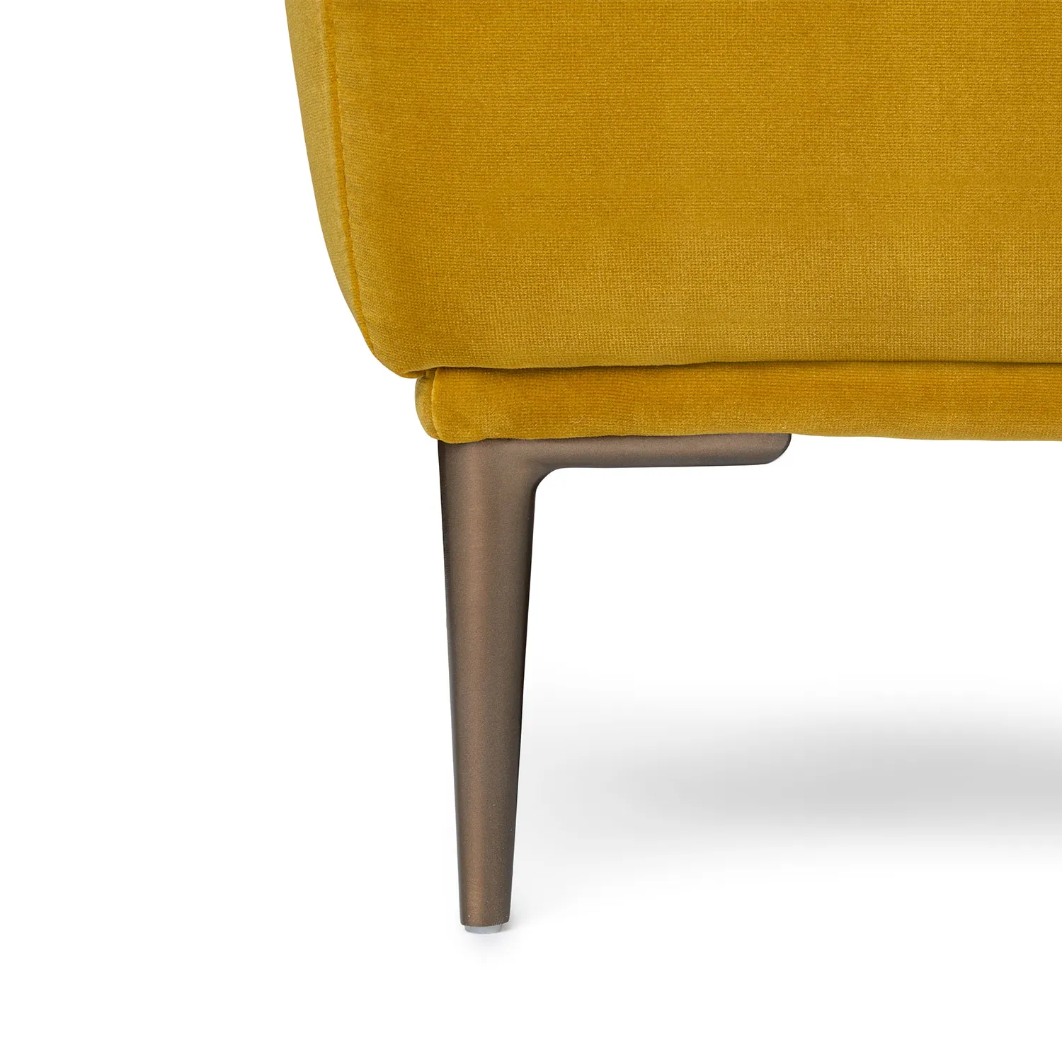 Abisko 94.5_ Velvet Right Sectional - Plush Yarrow Gold - Image 12