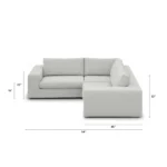 Beta 94_ Modular Corner Sectional - Welsh Gray