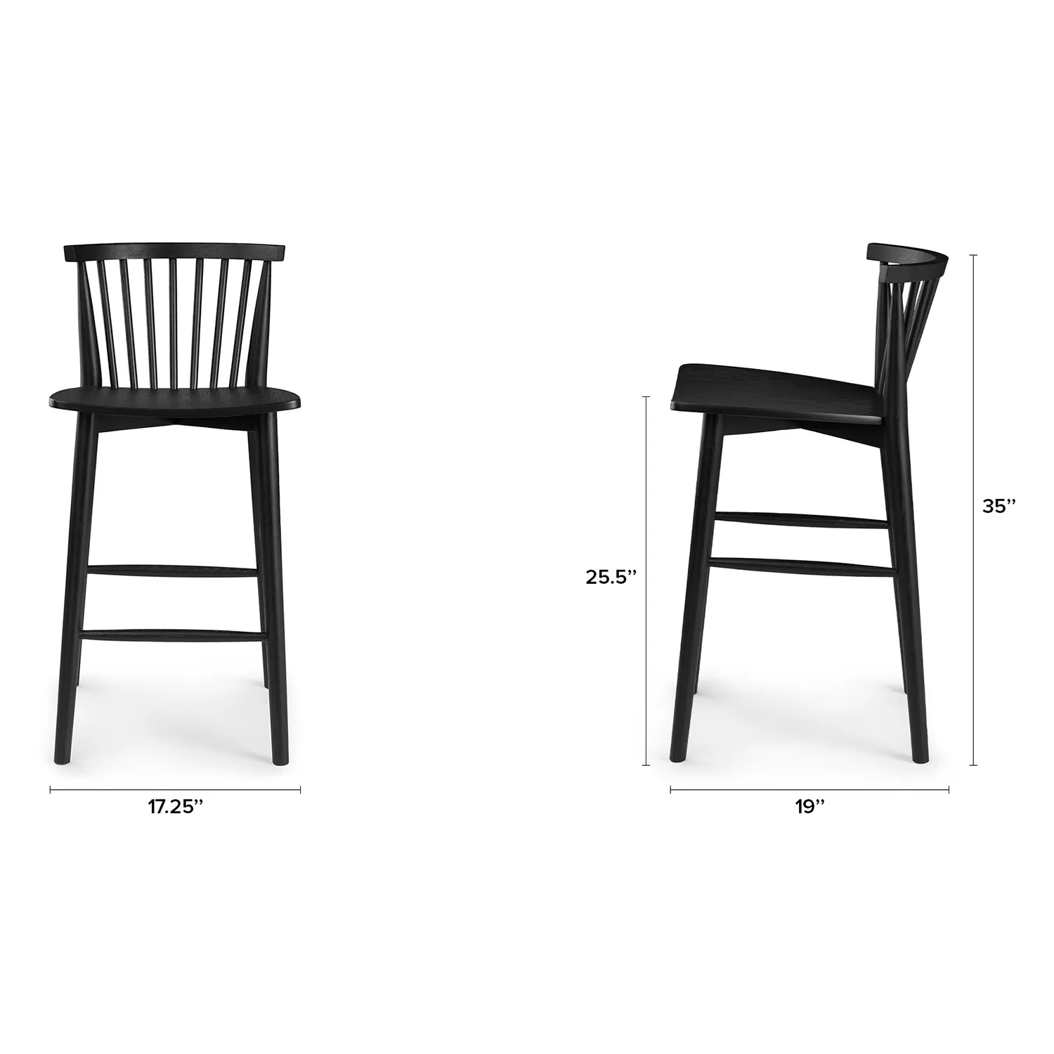Rus Counter Stool - Black - Image 12