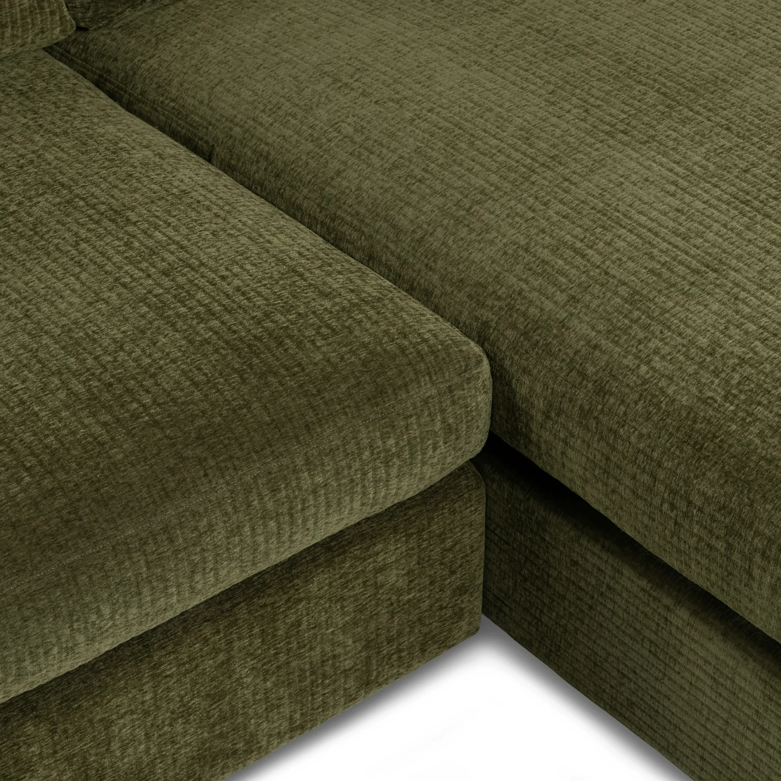 Beta 137.5_ Right Modular Chaise Sectional - Cypress Green - Image 12