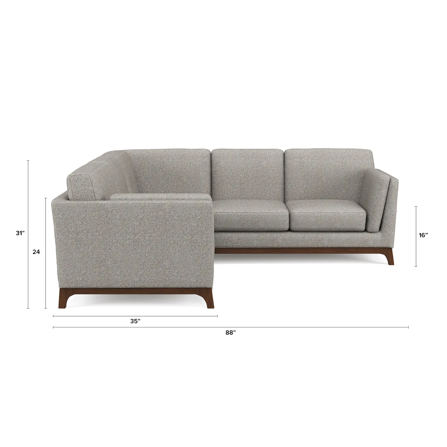 Ceni 88_ Corner Sectional - Quarry Gray - Image 12