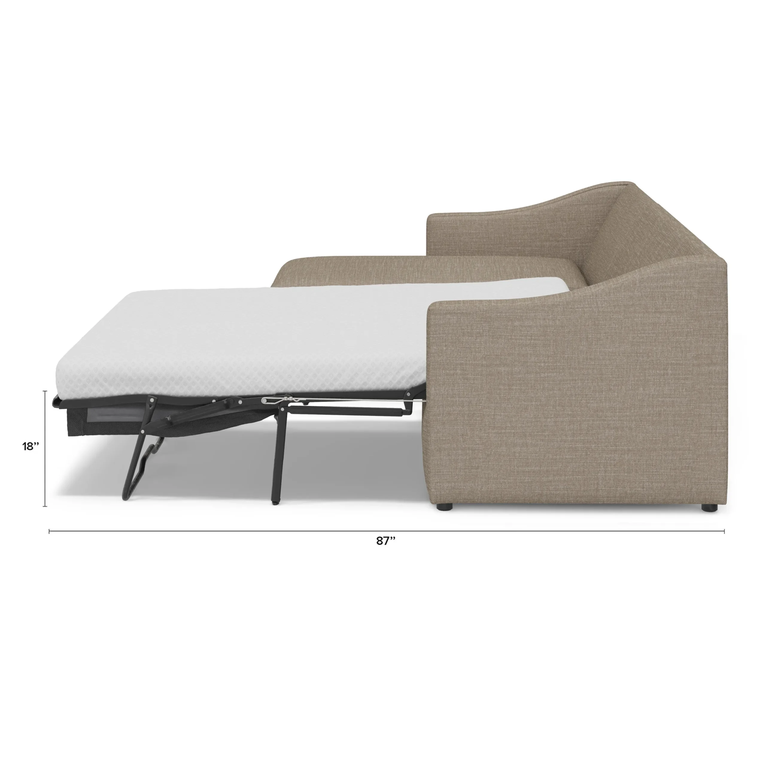 Landry 109_ Left Storage Sleeper Sectional - Napa Taupe - Image 12
