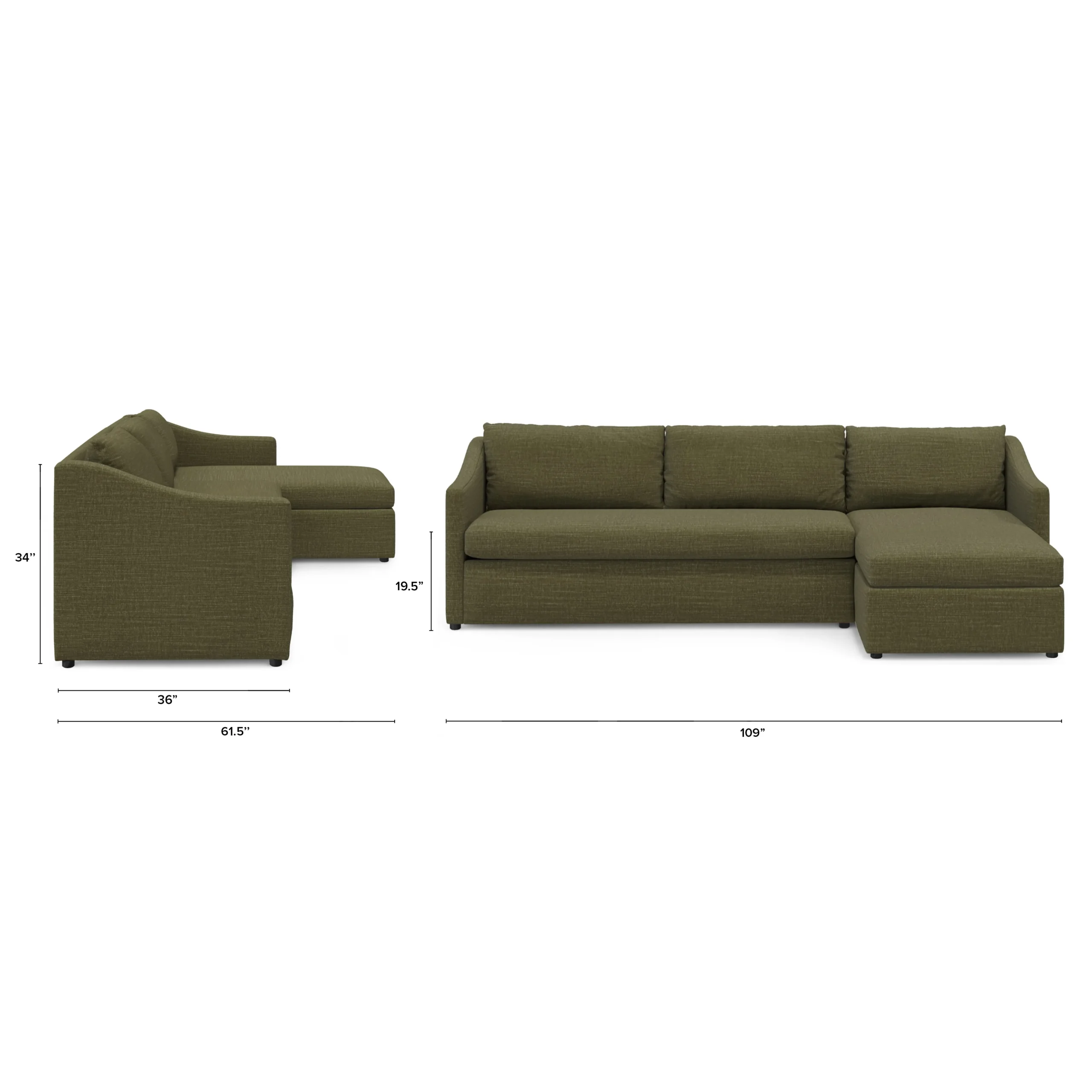 Landry 109_ Right Storage Sleeper Sectional - Napa Moss - Image 12