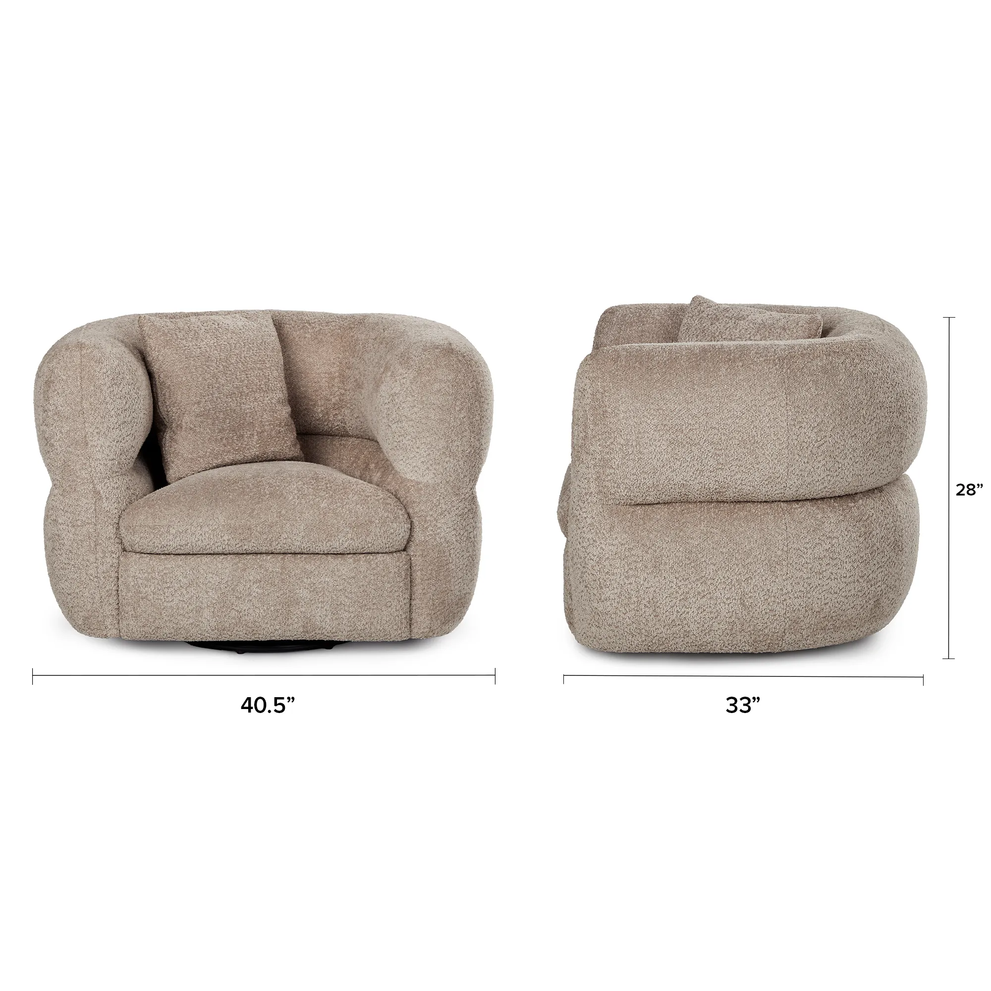 Quinn 40.5_ Swivel Lounge Chair - Nouna Mushroom - Image 2