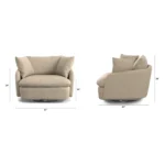 Leigh 47" Grand Swivel Lounge Chair