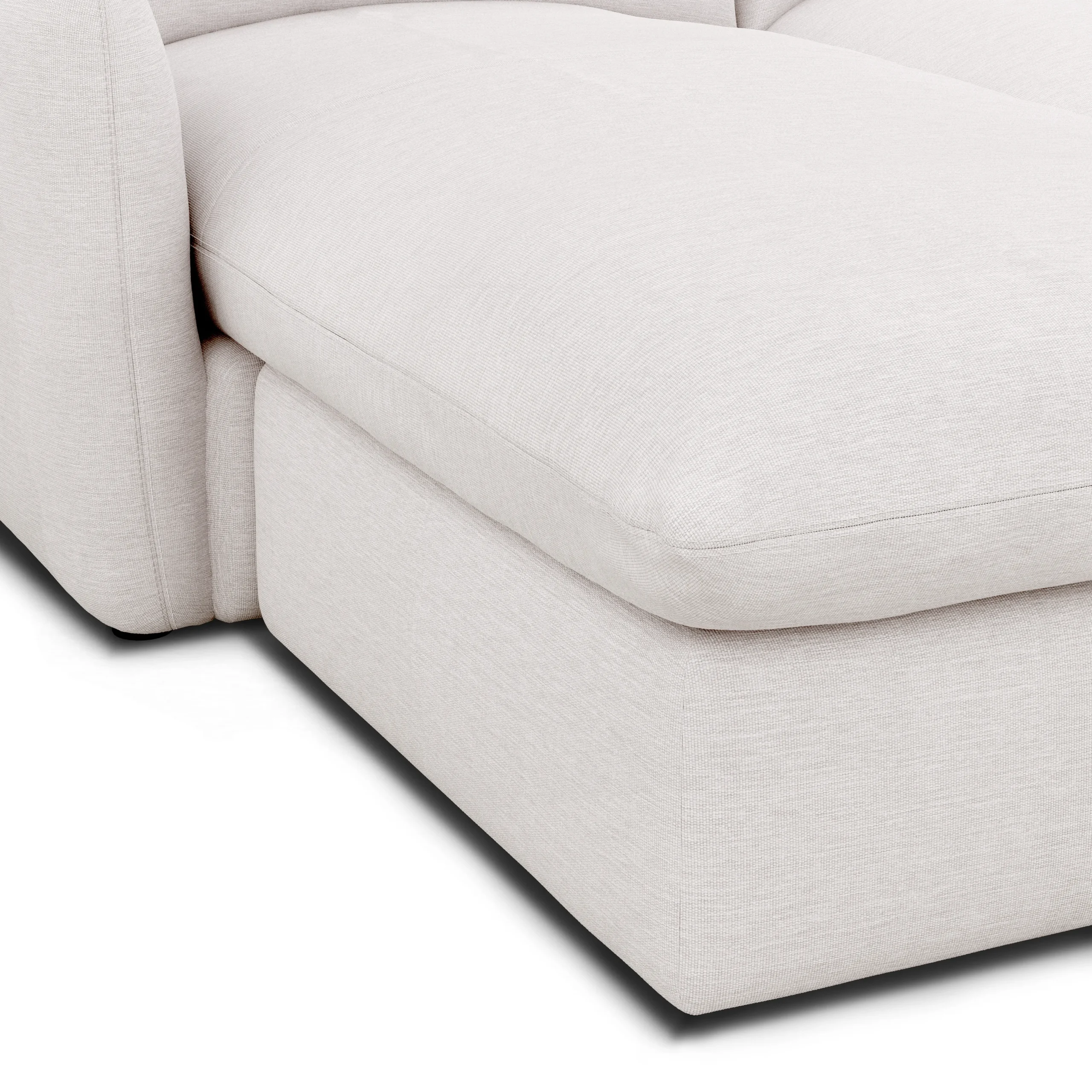Leigh 86_ Reversible Storage Sectional - Silver Ivory - Image 12