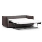 Leigh 86_ Velvet Reversible Storage Sleeper Sectional - Hale Warm Gray