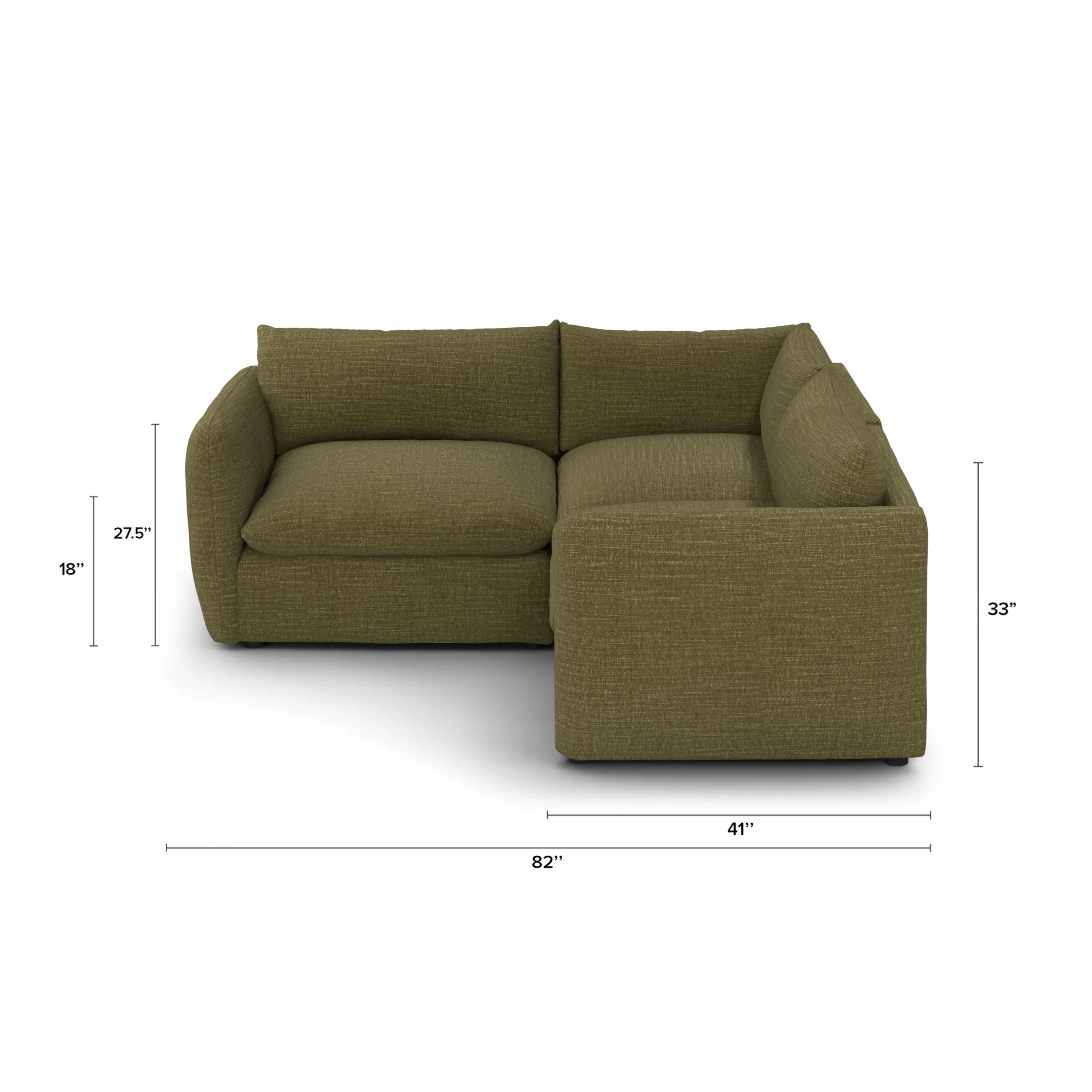 Leigh 87_ Modular Corner Sectional - Napa Moss - Image 12