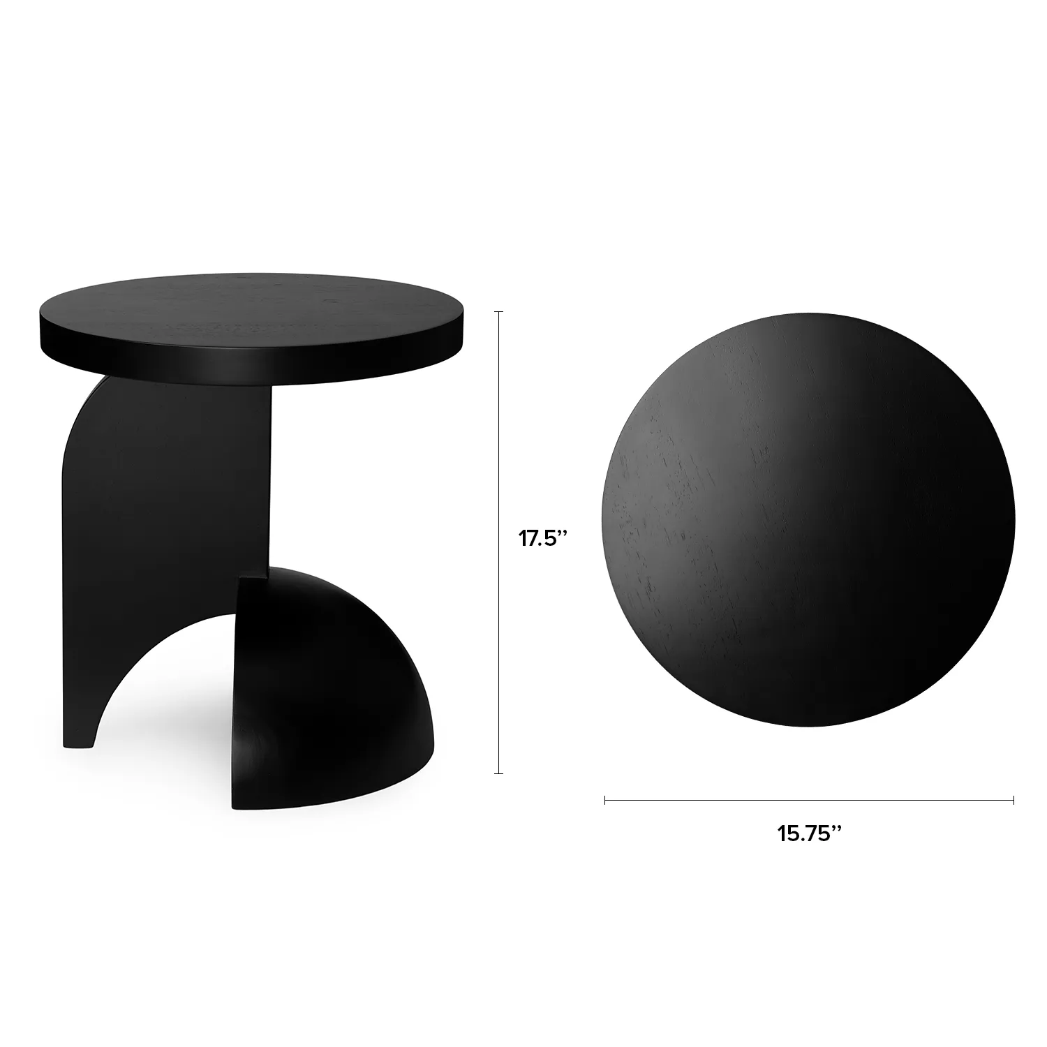 Falco Side Table - Black - Image 2
