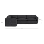 Leigh 126_ Modular Corner Sectional - Napa Charcoal