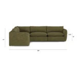 Leigh 126_ Modular Corner Sectional - Napa Moss