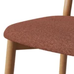 Ulka Dining Chair - White Oak and Ratine Oxide