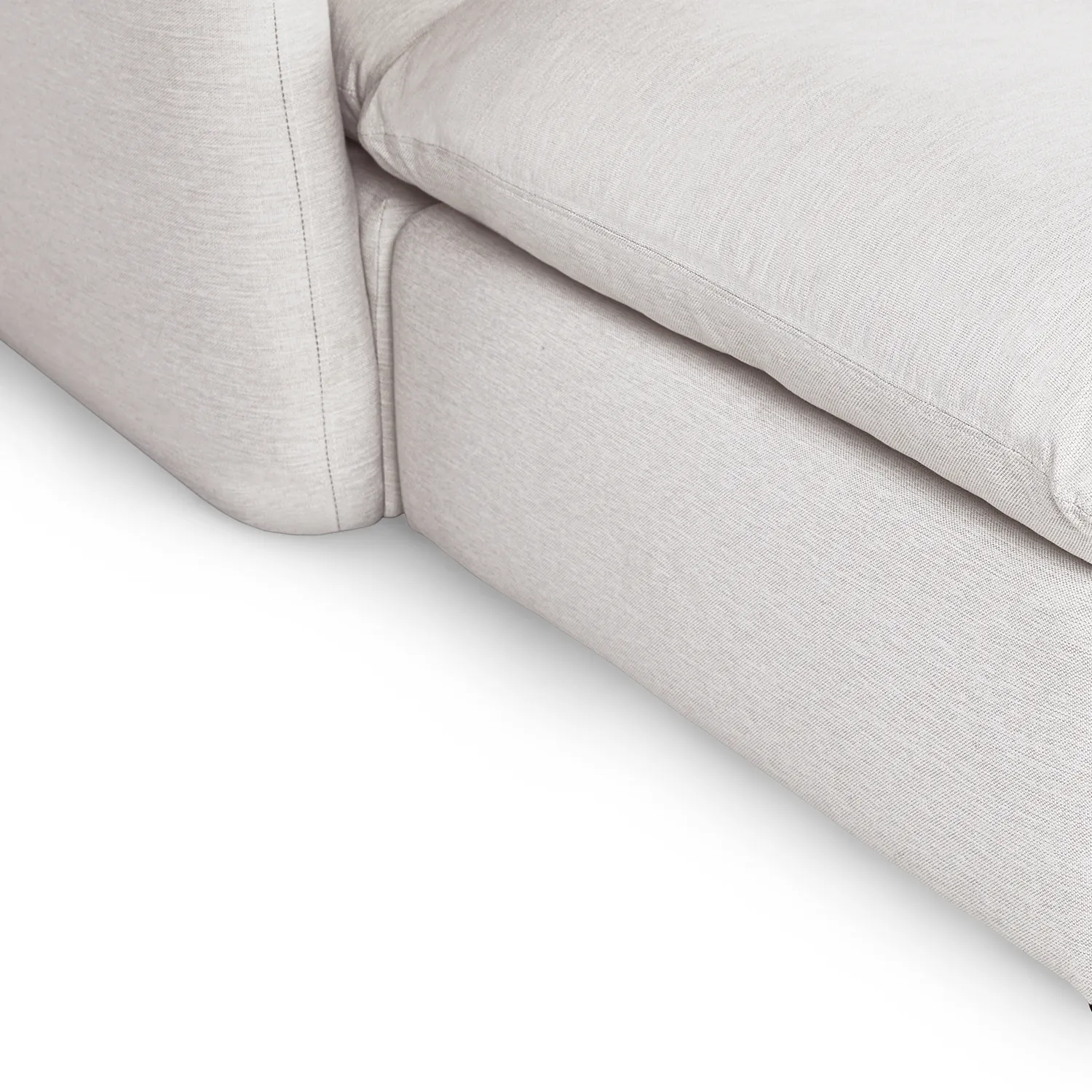 Leigh 131.5_ Modular Sectional - Silver Ivory - Image 12