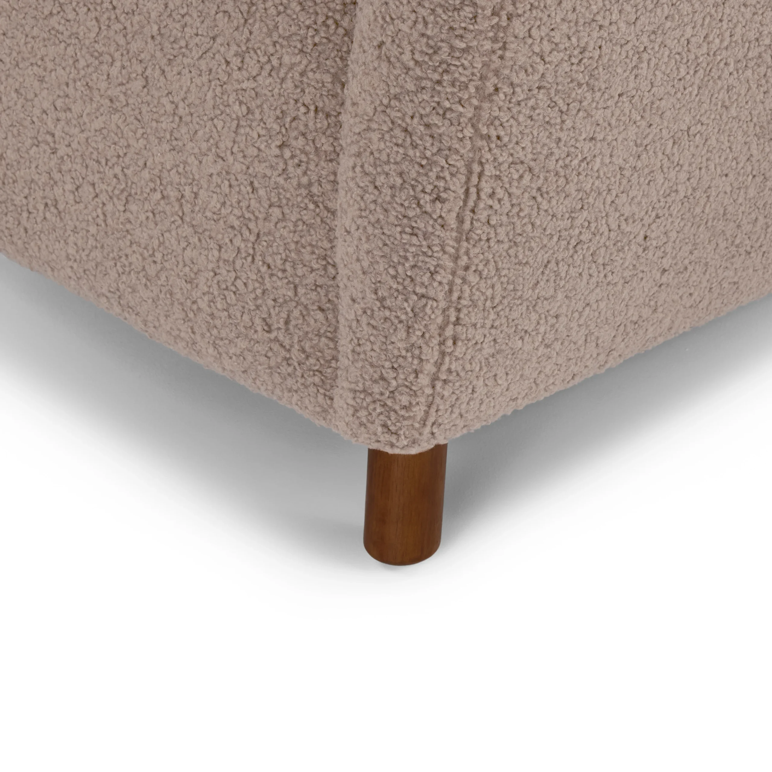 Archie 31.5_ Lounge Chair - Short Shearling Taupe - Image 3