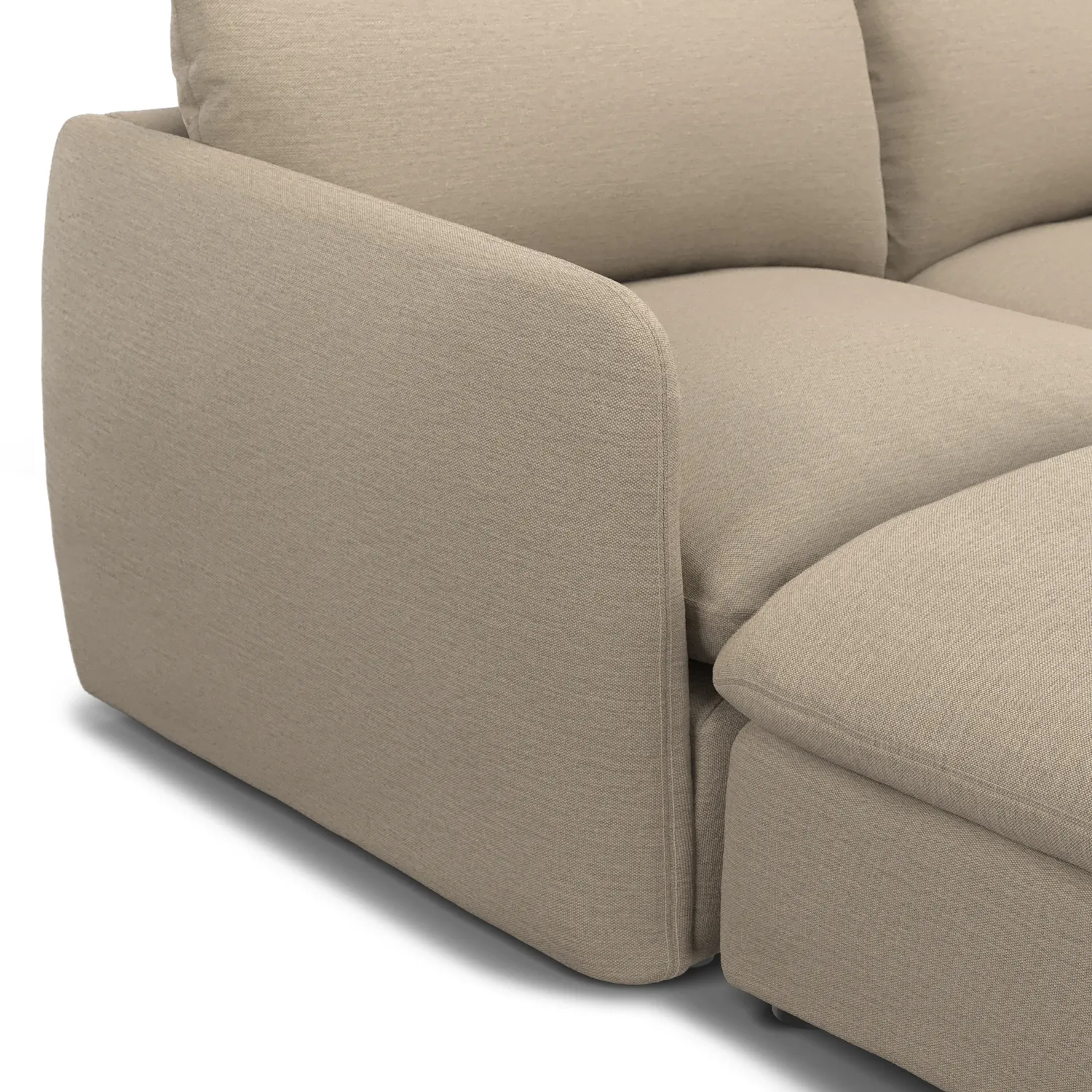 Leigh 131.5_ Modular Sectional - Silver Taupe - Image 12