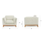 Ceni 39_ Lounge Chair - Buckler Ivory