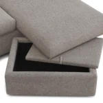 Marina 90_ Reversible Storage Sectional - Hestia Gray