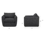 Leigh 42_ Lounge Chair - Napa Charcoal