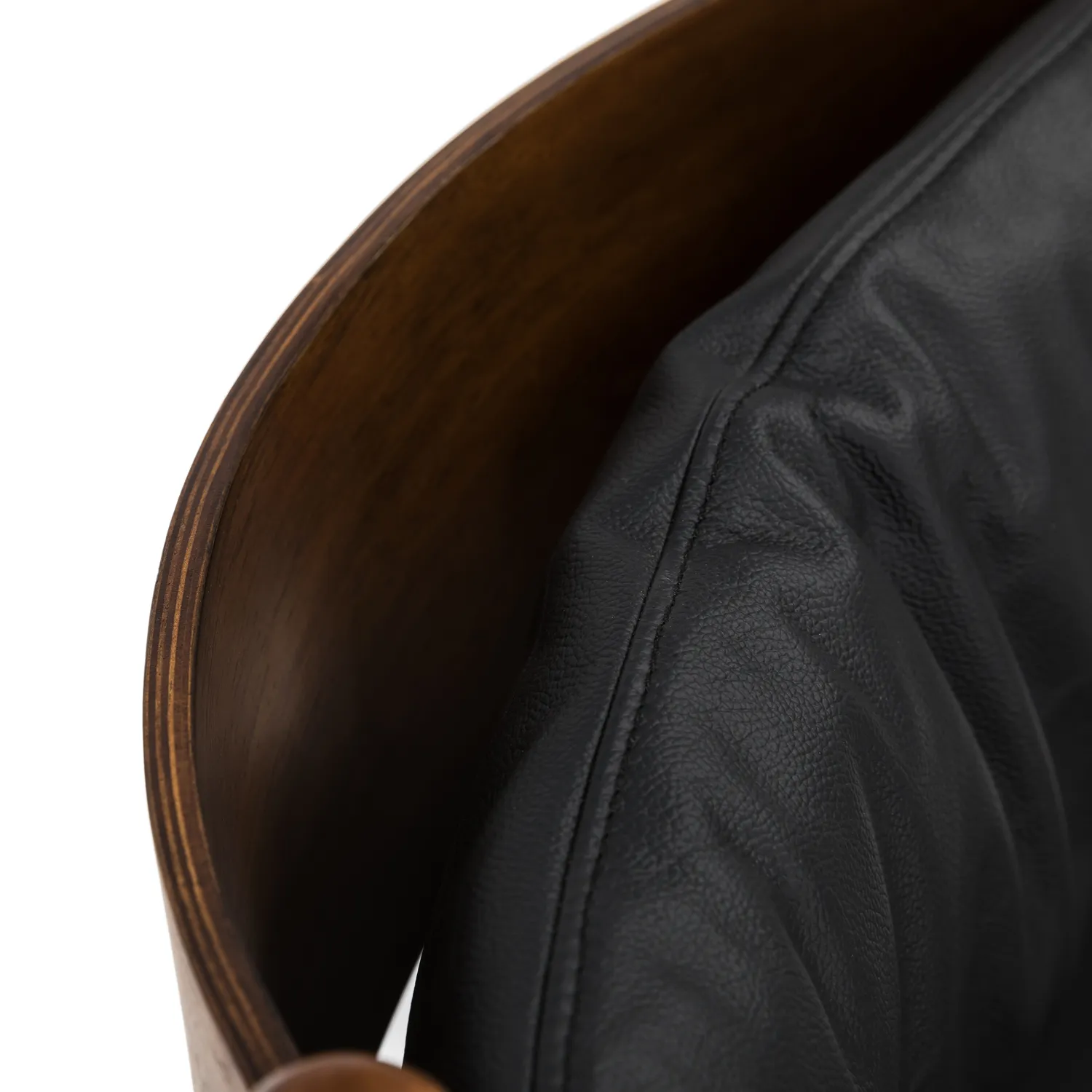 Lento 25_ Leather Lounge Chair - Black - Image 6