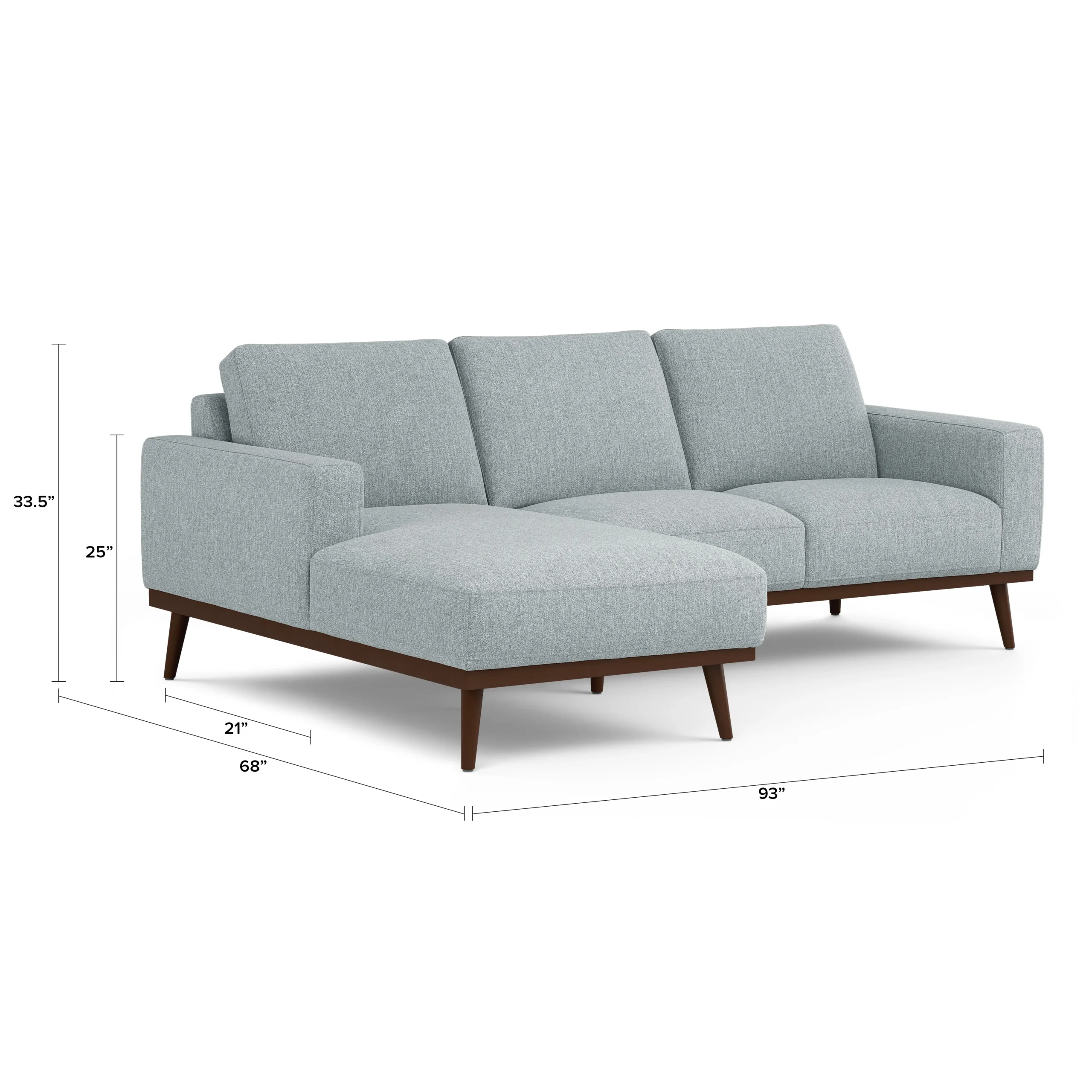Rhett 93_ Left Chaise Sectional - Harbor Gray - Image 12