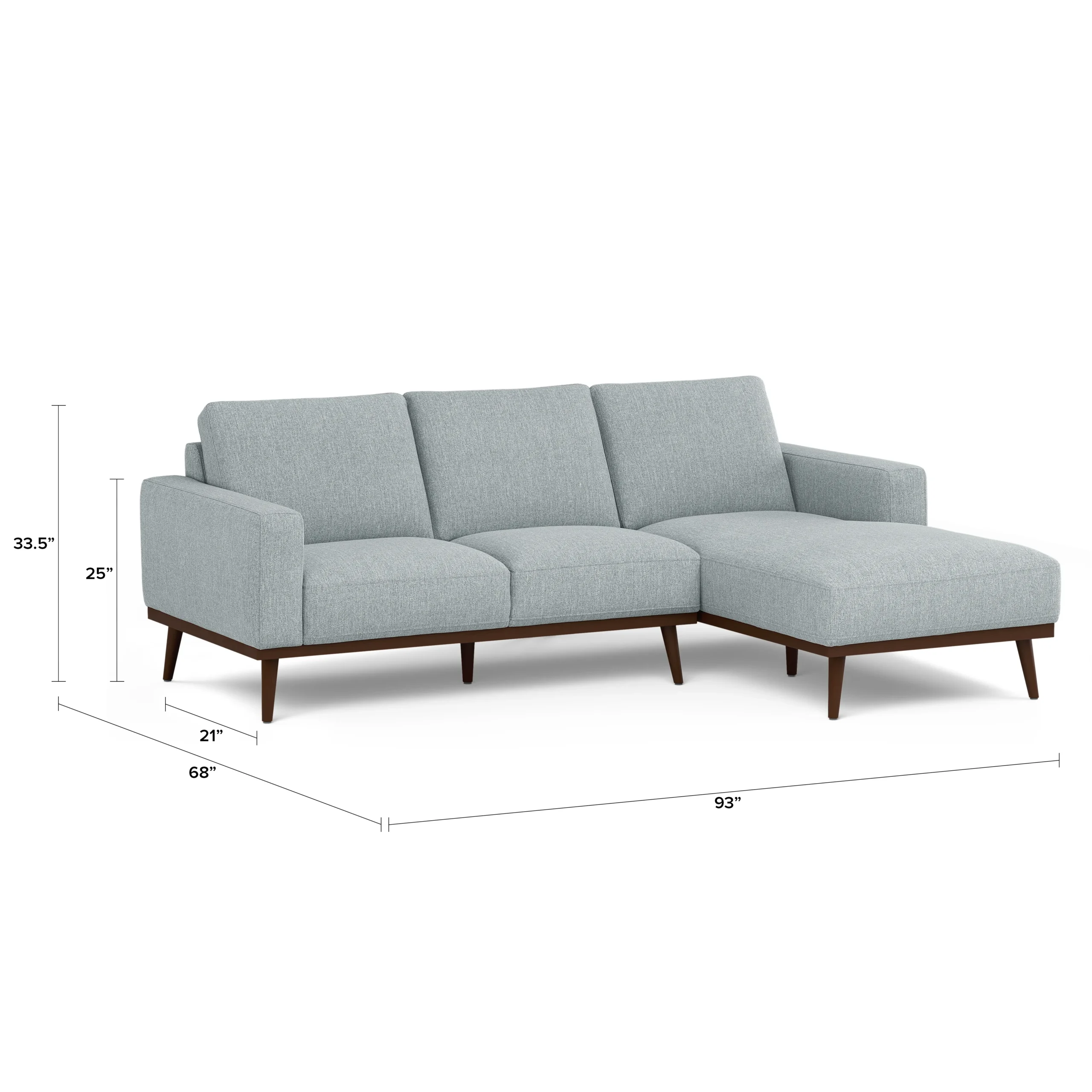 Rhett  93_ Right Chaise Sectional - Harbor Gray - Image 12