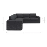 Riley 104_ Corner Sectional - Napa Charcoal