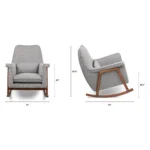 Munni 31_ Rocking Lounge Chair - Cloudburst Gray