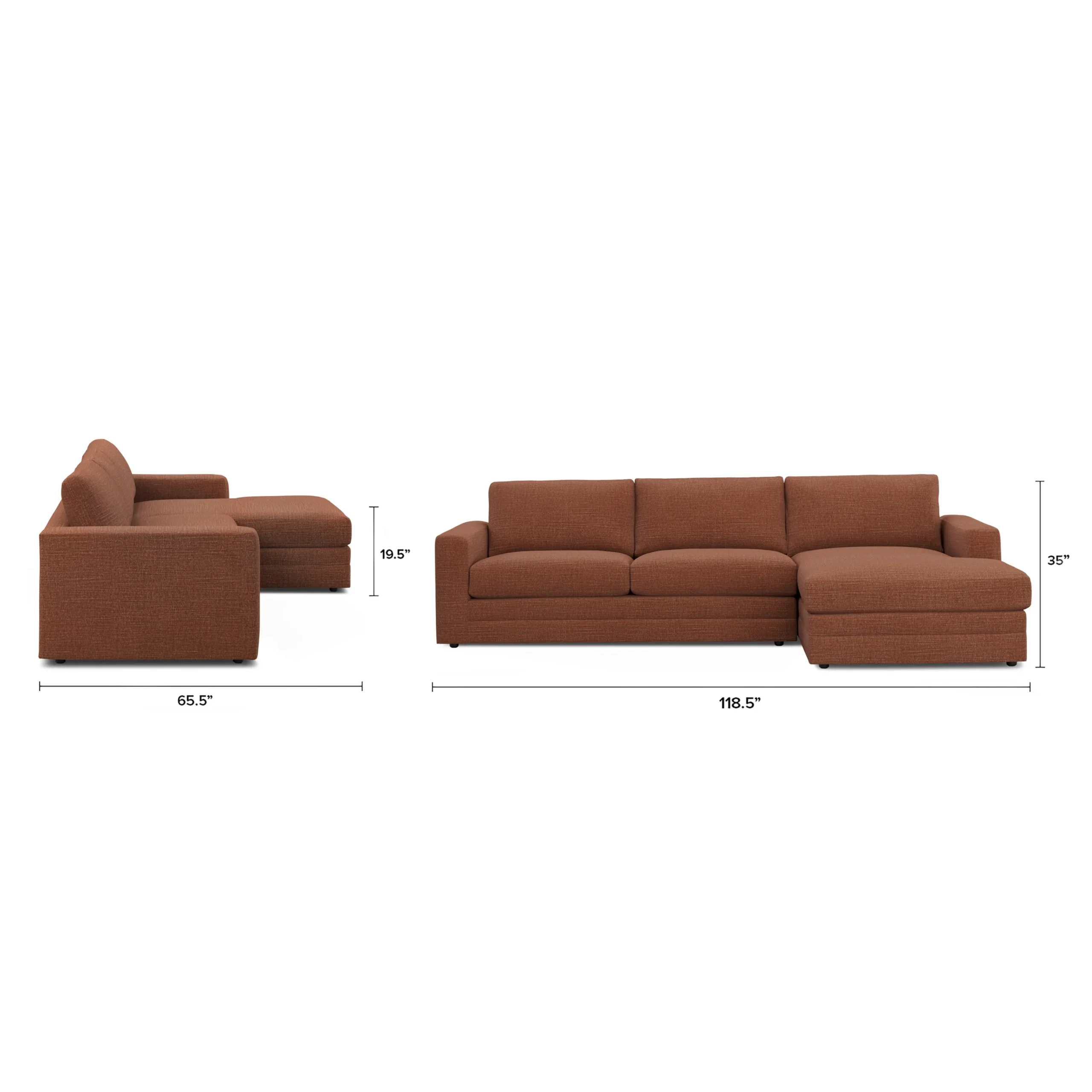 Riley 118.5_ Right Sectional - Napa Rust - Image 12