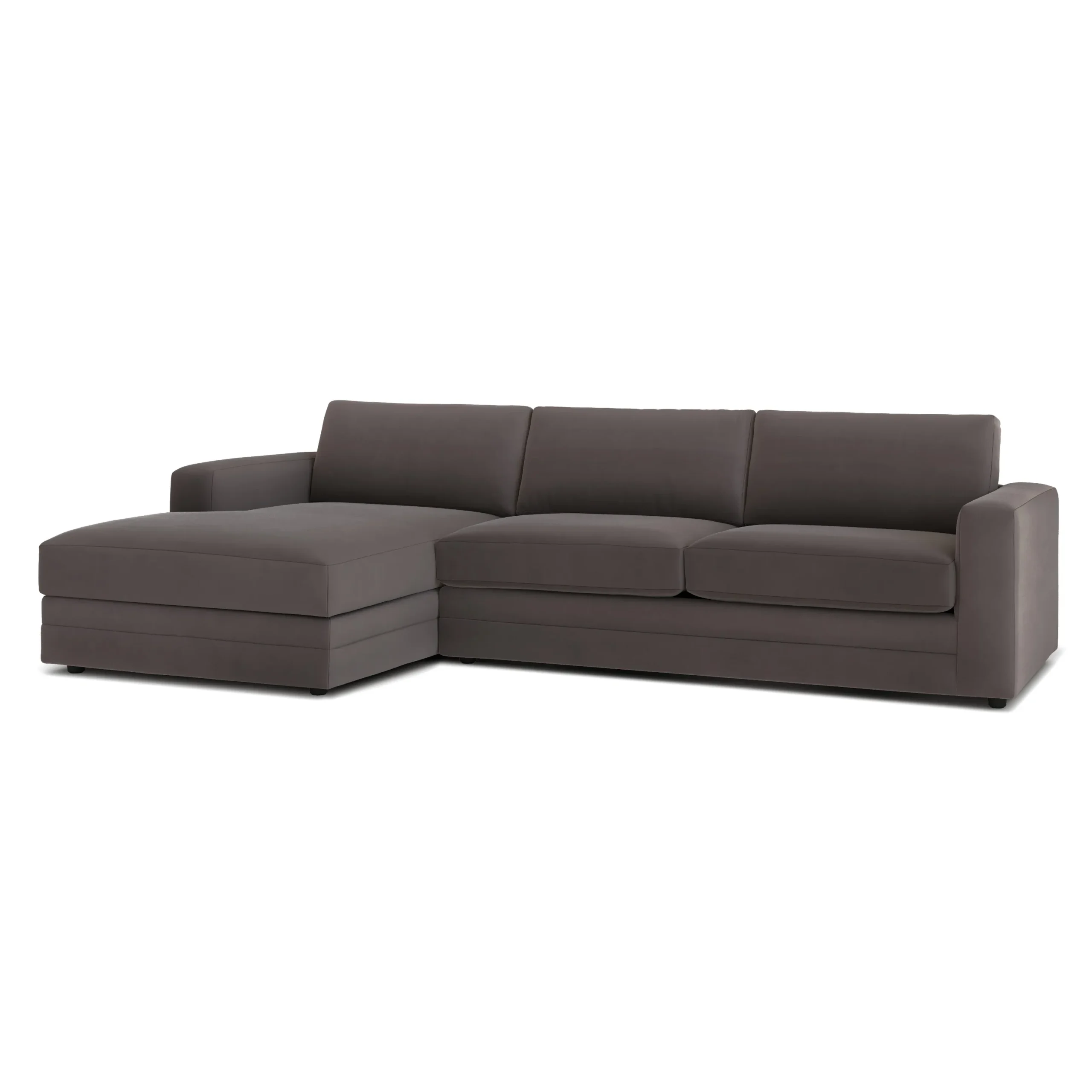 Riley 118_ Velvet Left Storage Sleeper Sectional - Hale Warm Gray - Image 9