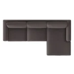 Riley 118_ Velvet Right Storage Sleeper Sectional - Hale Warm Gray