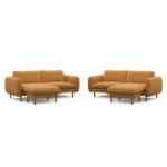 Sanders 85.5_ Reversible Sectional - Hestia Ginger
