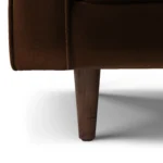 Sven 91_ Tufted Velvet Corner Sectional - Plush Pacific Brown
