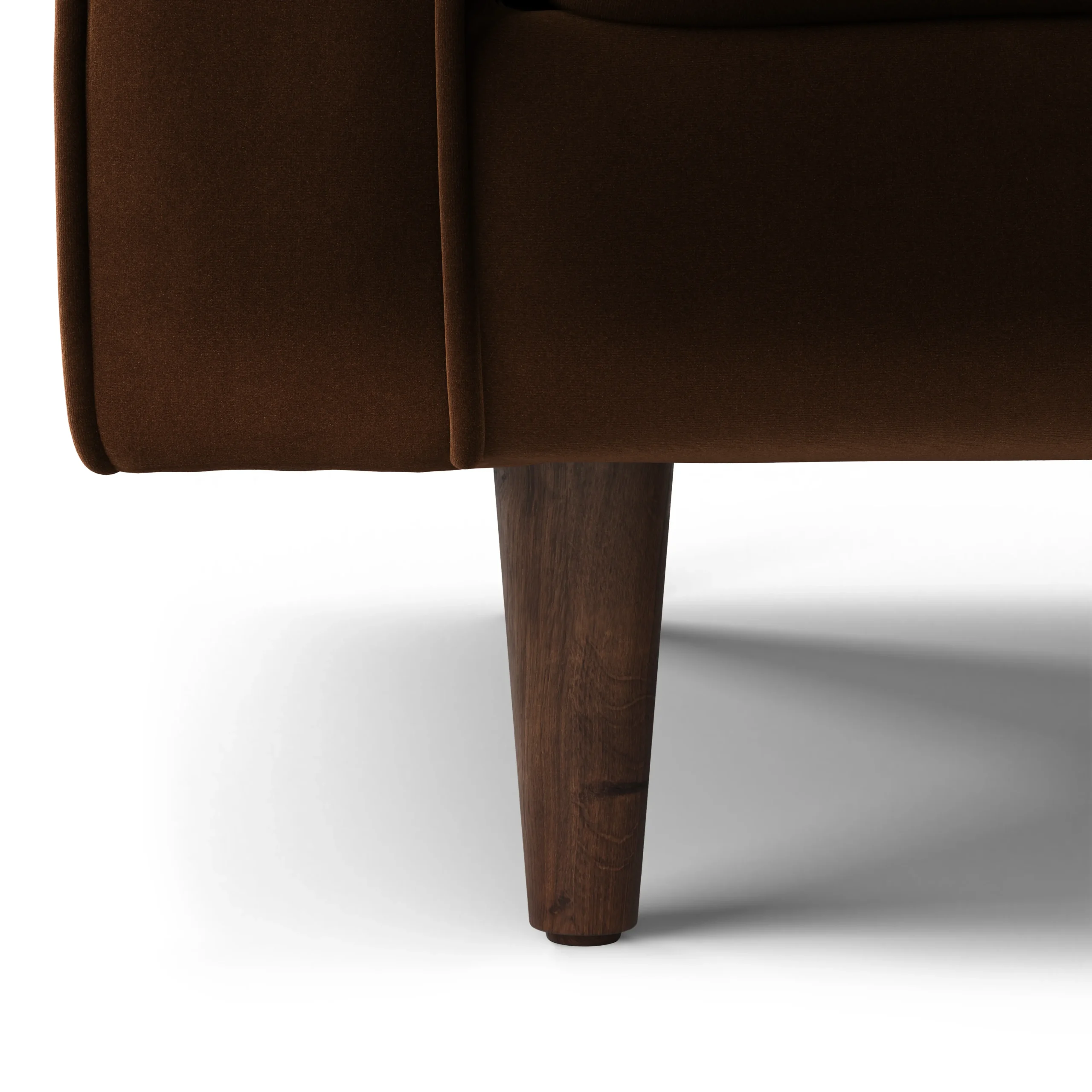 Sven 91_ Tufted Velvet Corner Sectional - Plush Pacific Brown - Image 12