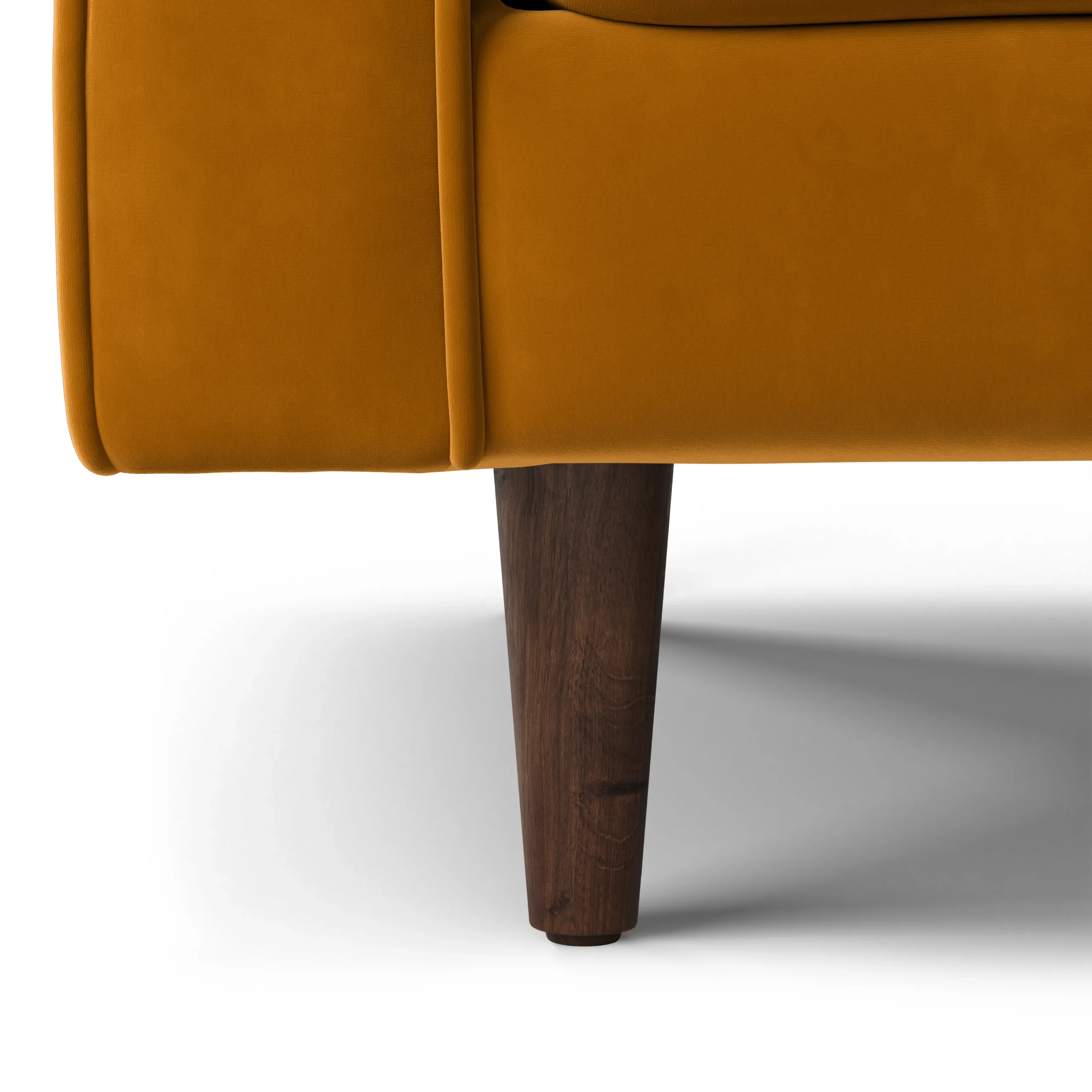 Sven 91_ Tufted Velvet Corner Sectional - Plush Pacific Ginger - Image 12