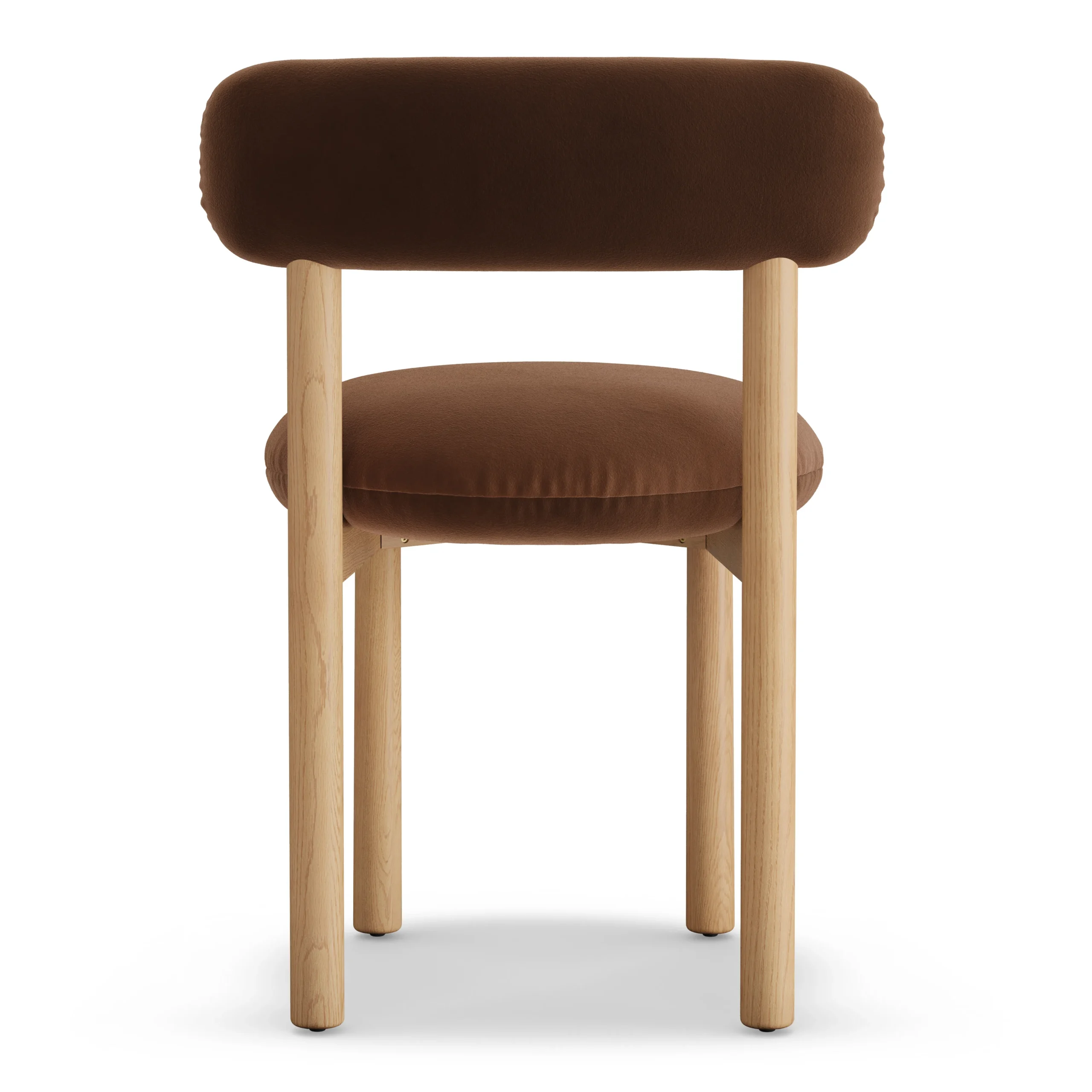 Munk Velvet Dining Chair - White Oak and Hale Earth - Image 12