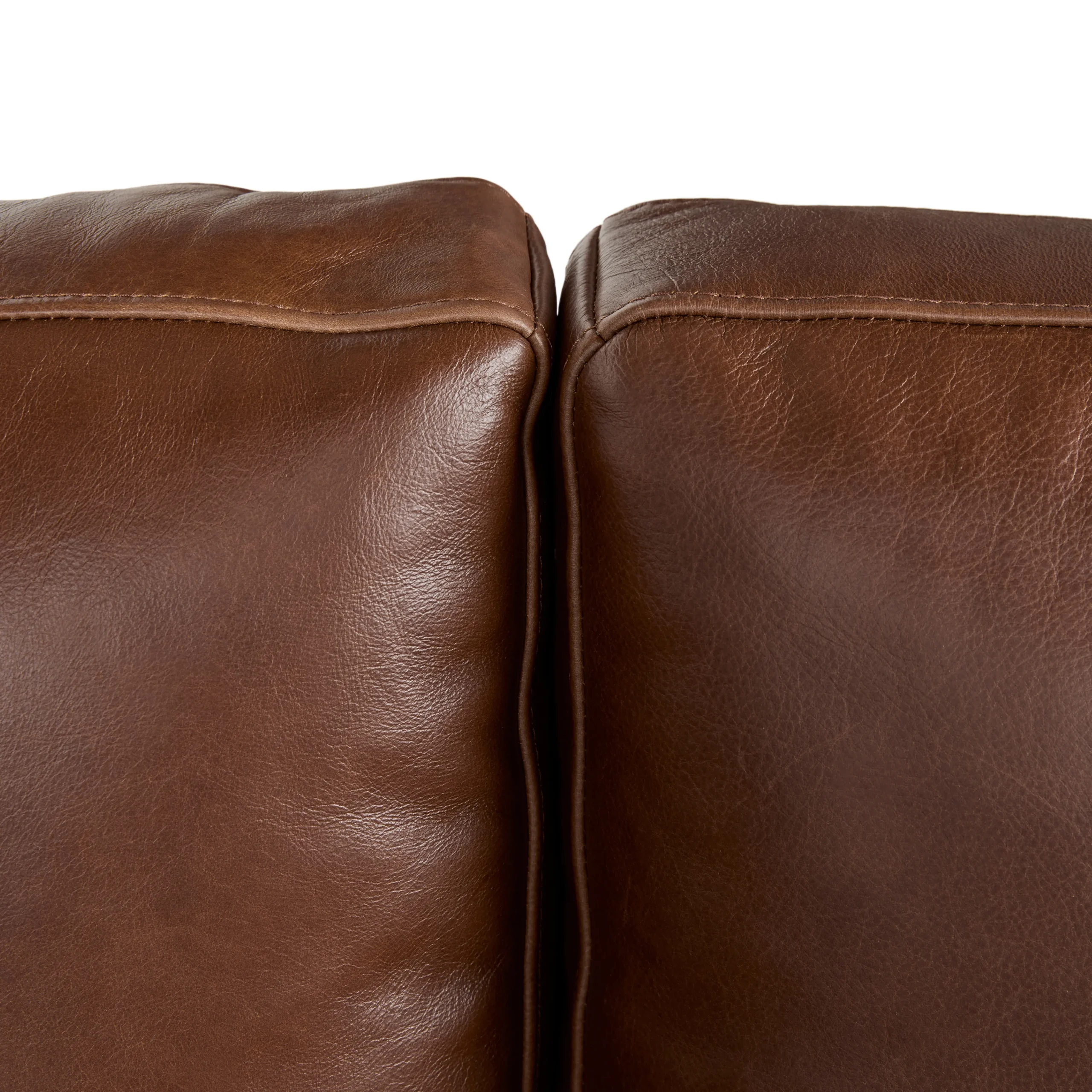 Sven 100_ Tufted Leather Left Sectional - Taos Brown - Image 12