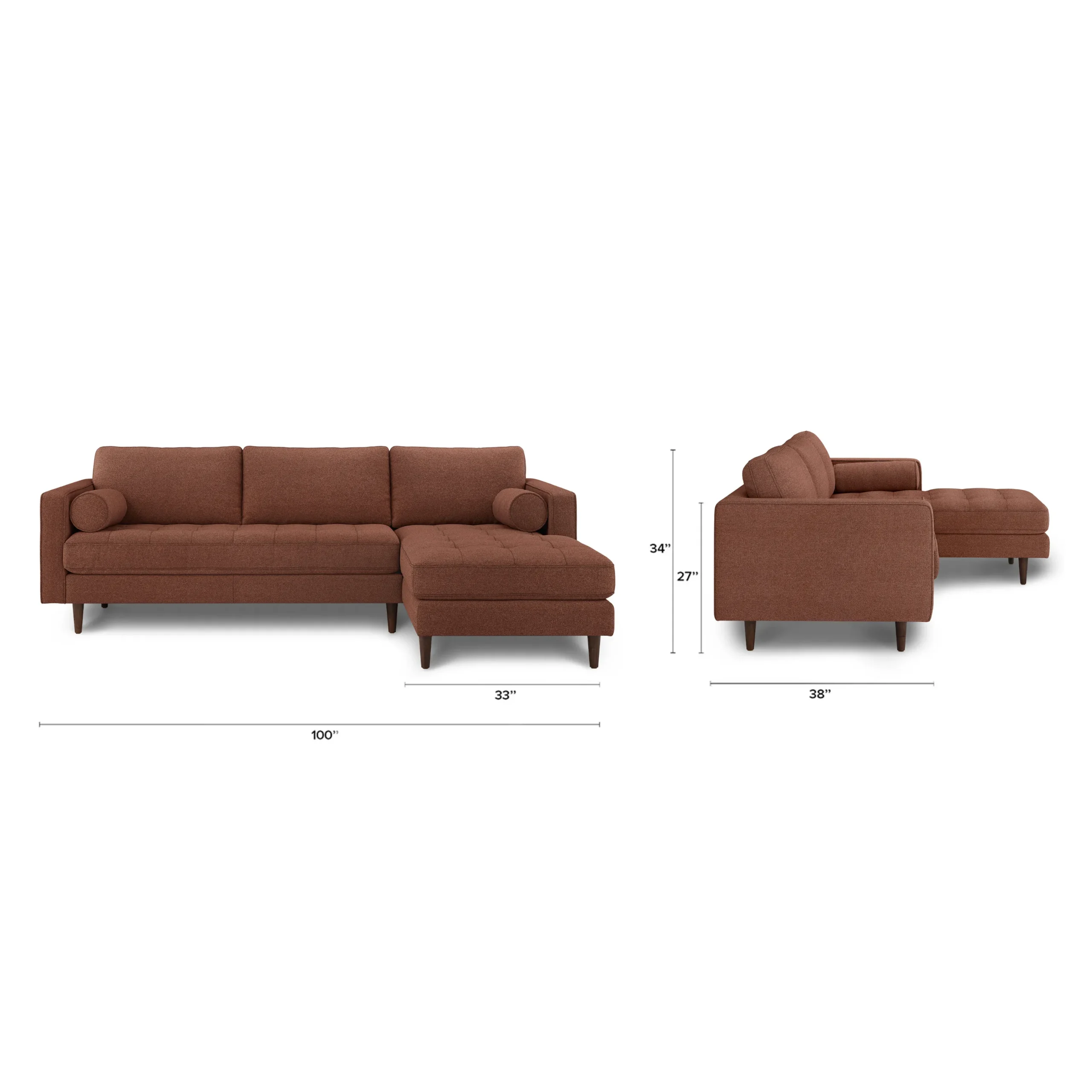 Sven 100_ Tufted Right Sectional - Ratine Oxide - Image 12