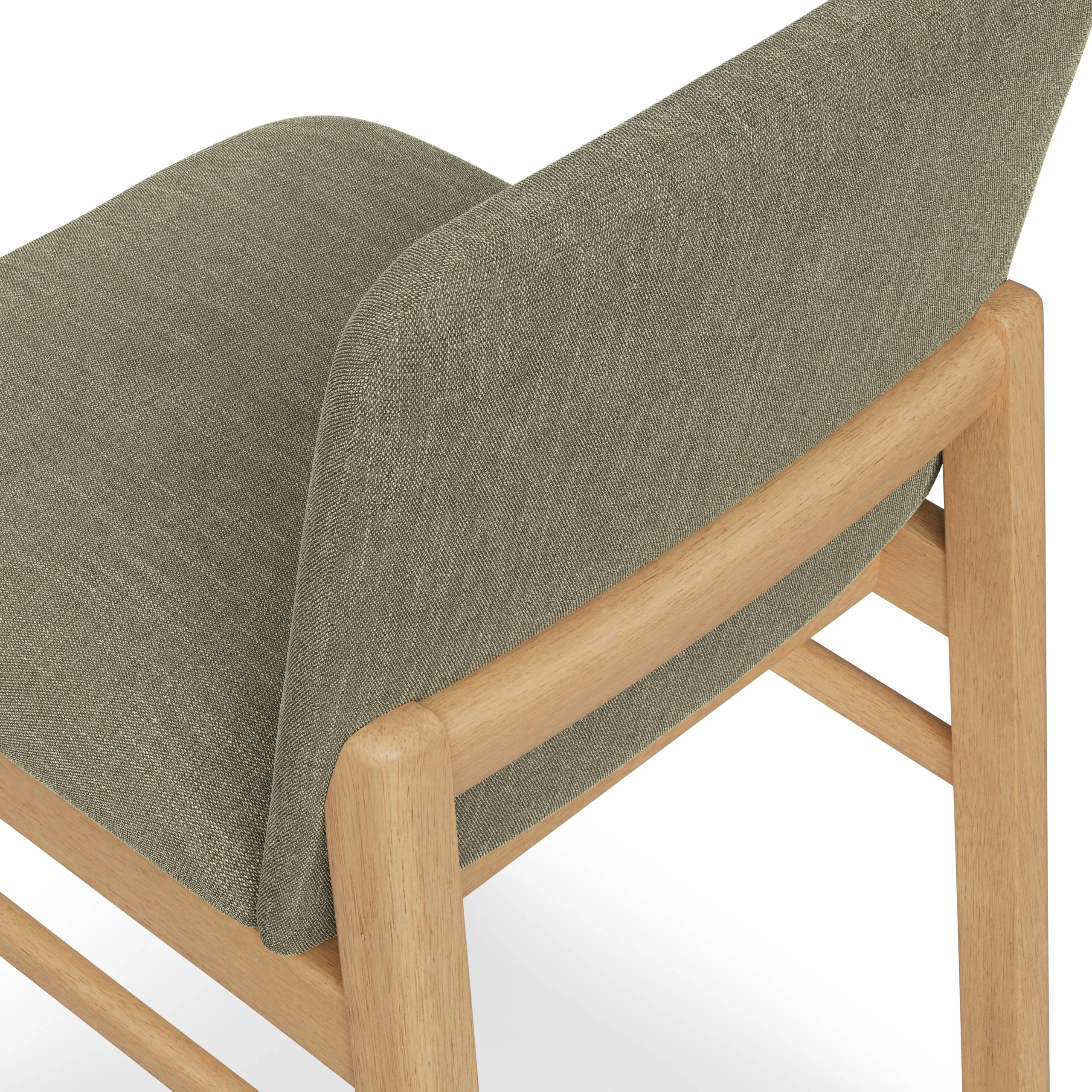 Mikkel Dining Chair - White Oak and Algonquin Green - Image 12