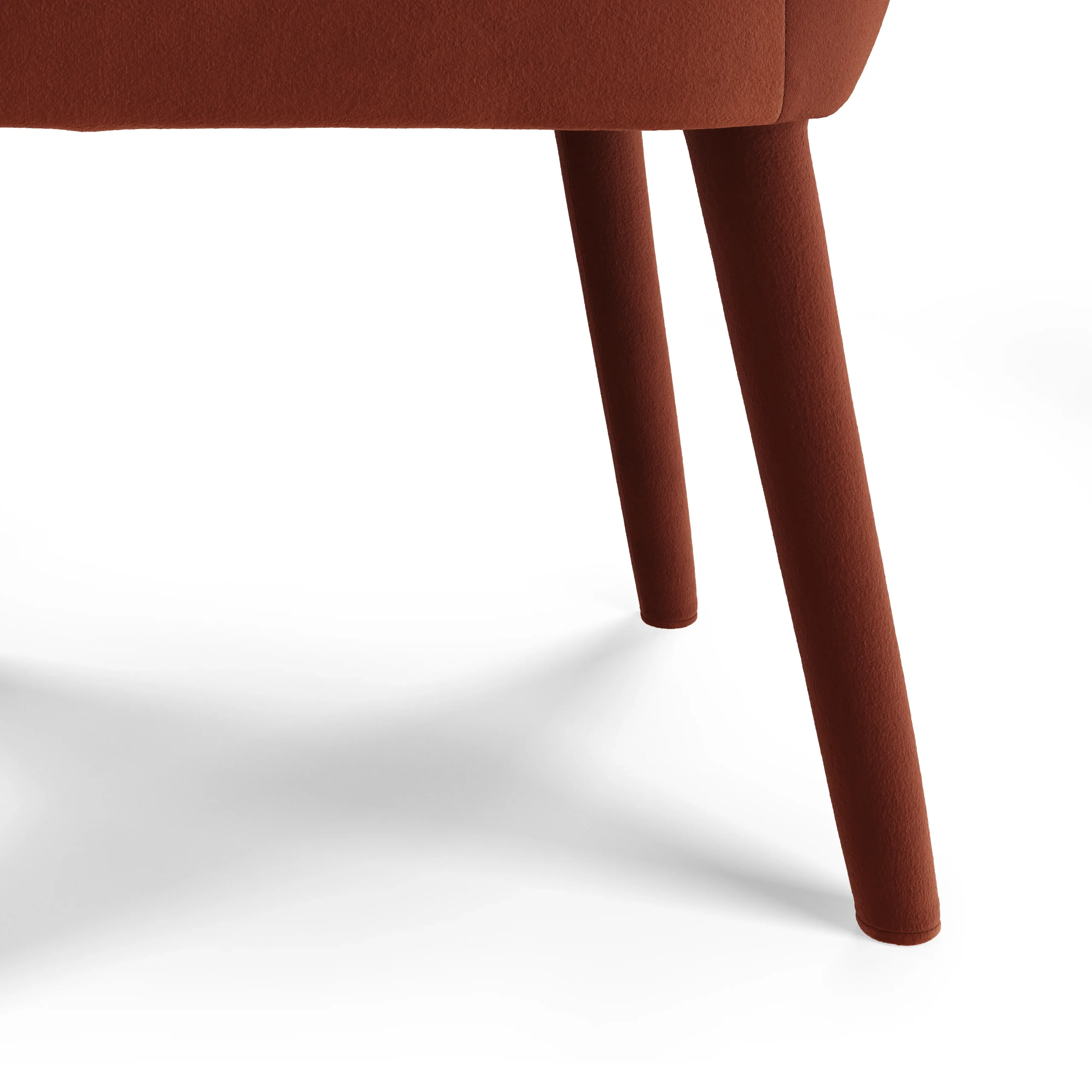 Harris Velvet Dining Armchair - Hale Rust - Image 12