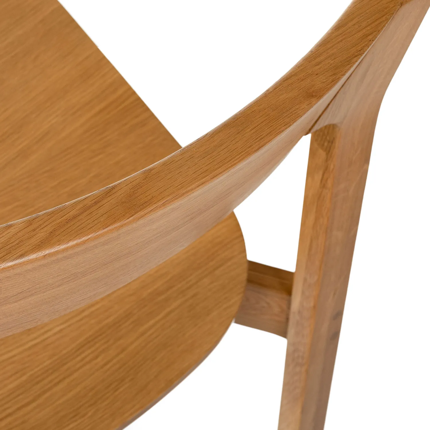 Gusfa Stackable Dining Chair - Oak - Image 12