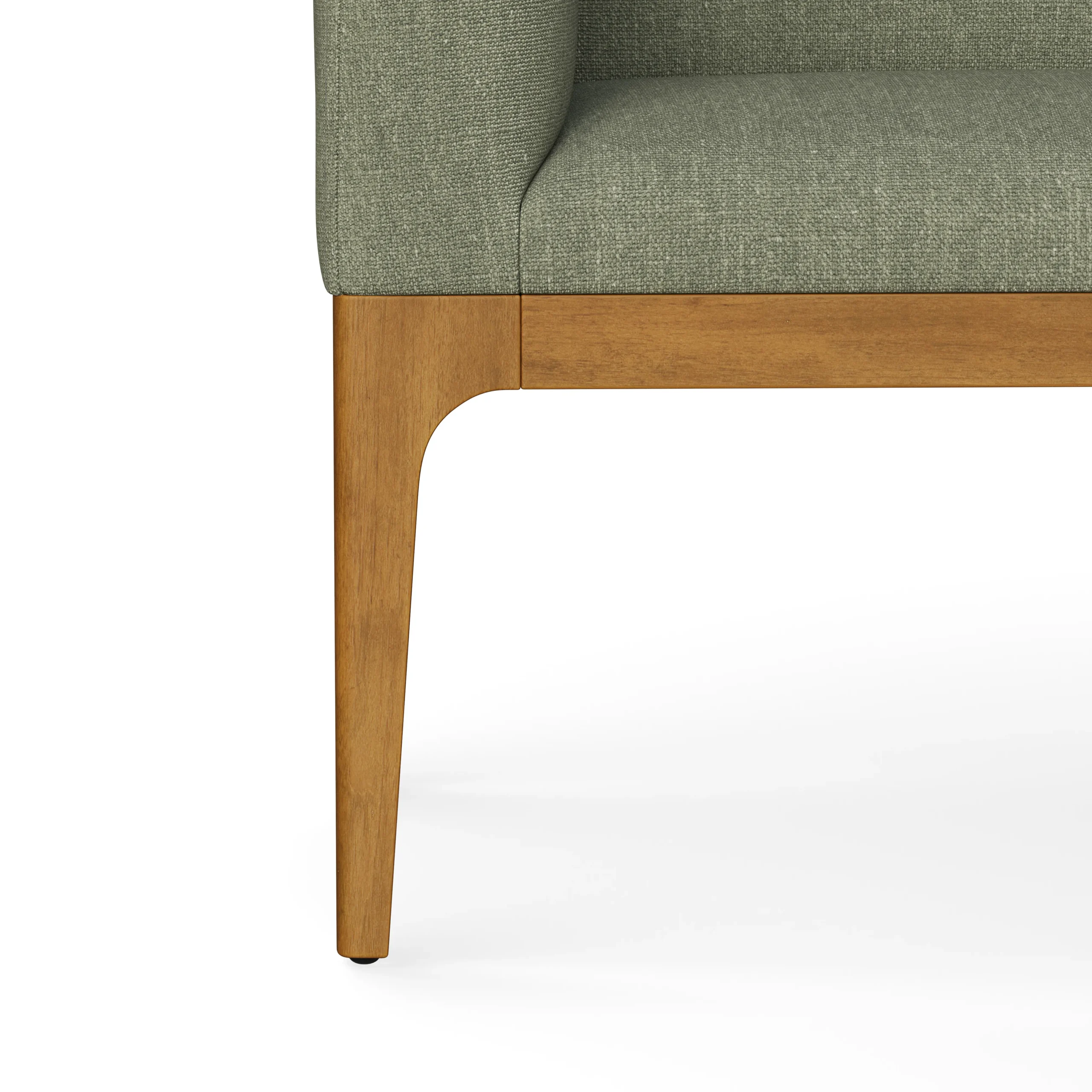 Left Corner Banquette - Smoked Oak and Welsh Green - Image 13