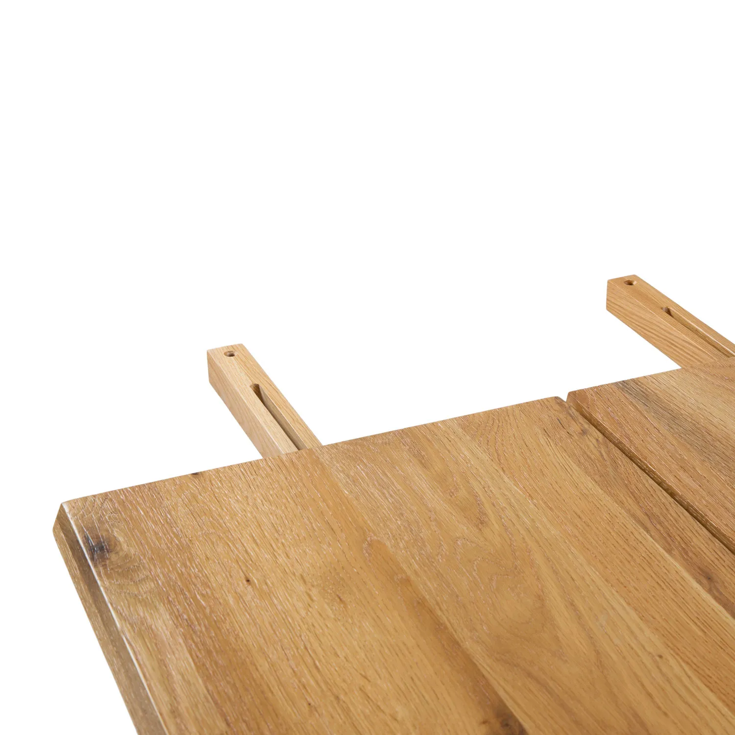 Madera 86_ - 125_ Solid Wood Extendable Dining Table - Oak - Image 13