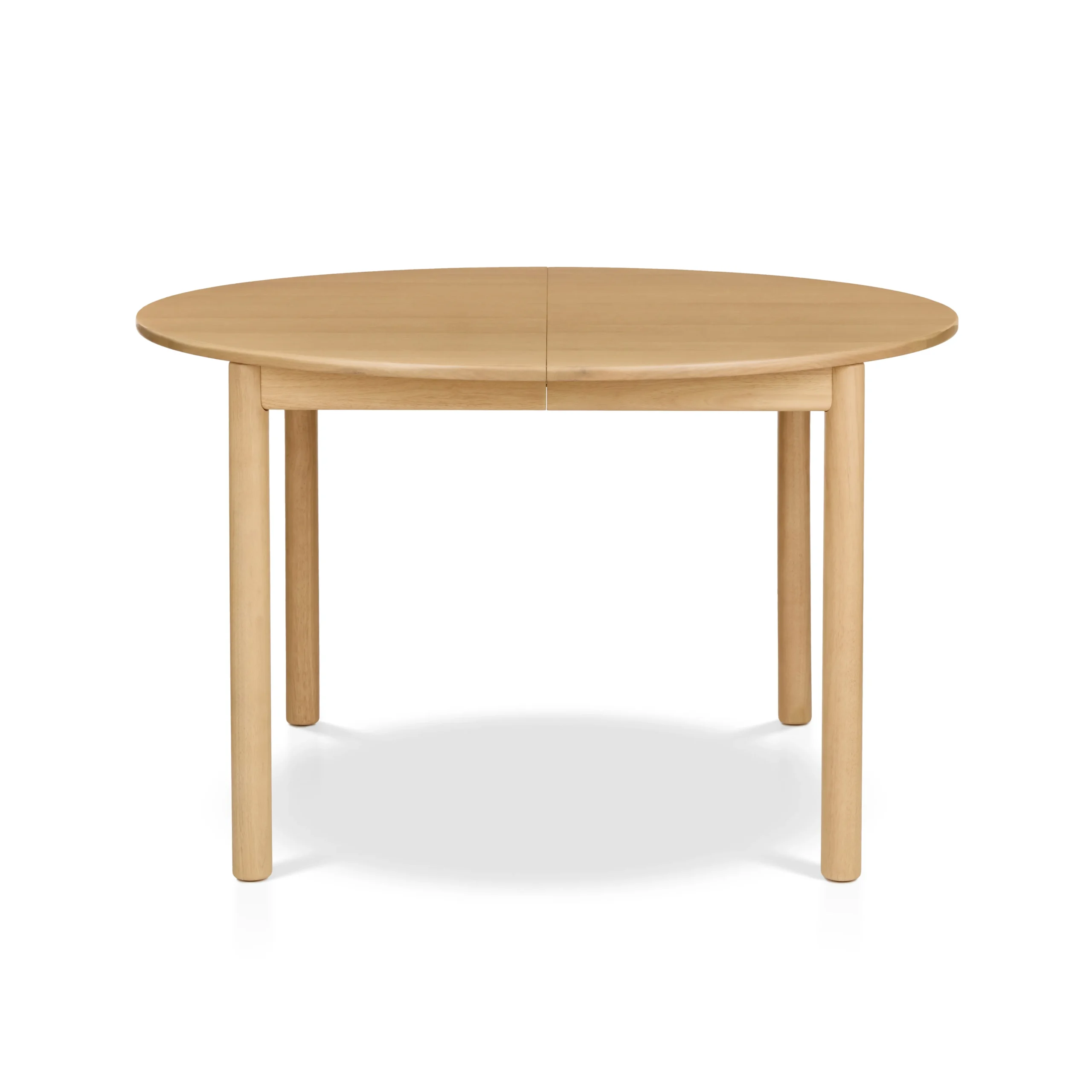 Heidi 48_ - 67.75_ Extendable Round Dining Table - White Oak - Image 13