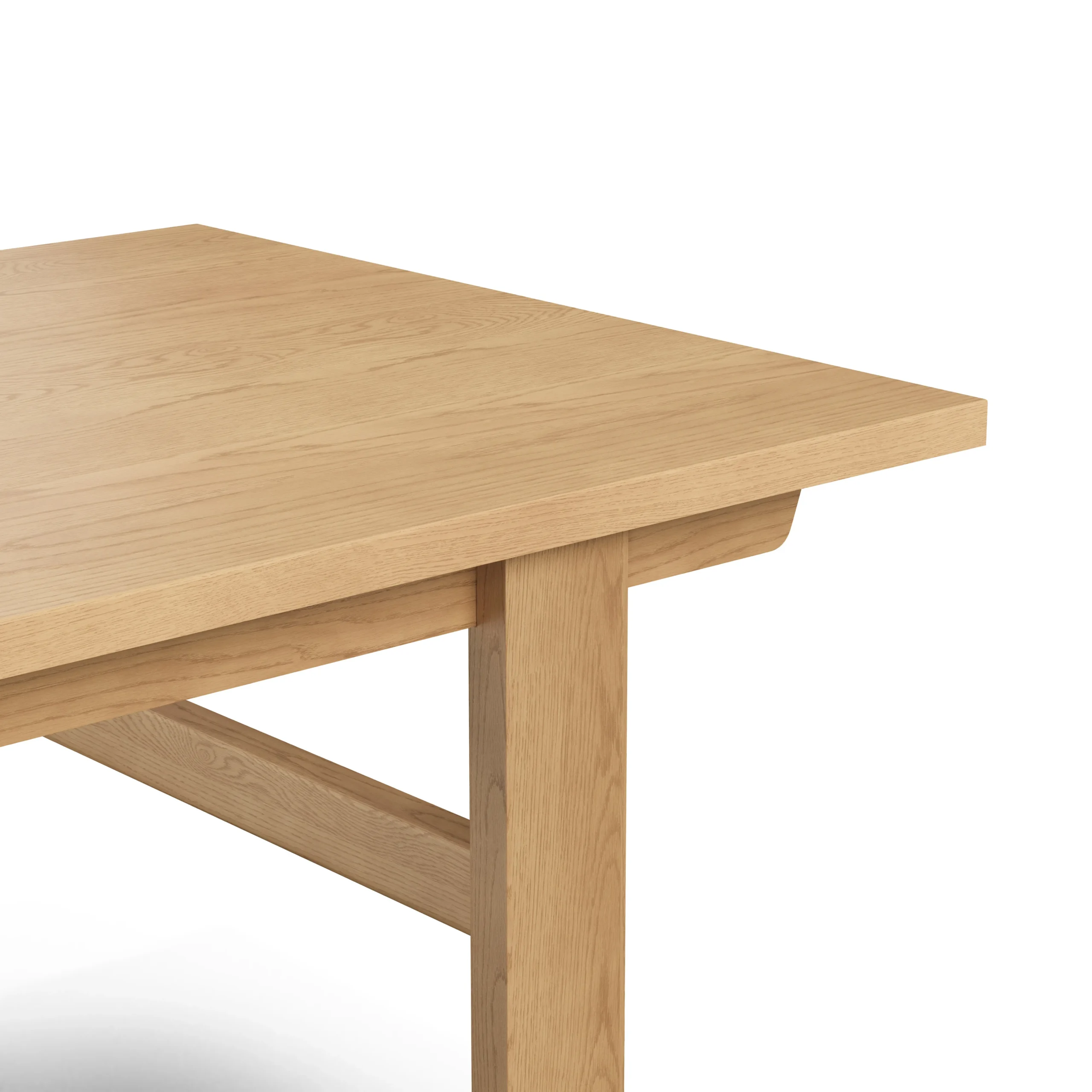 Gina 88.5_ - 112_ Extendable Dining Table - White Oak - Image 13