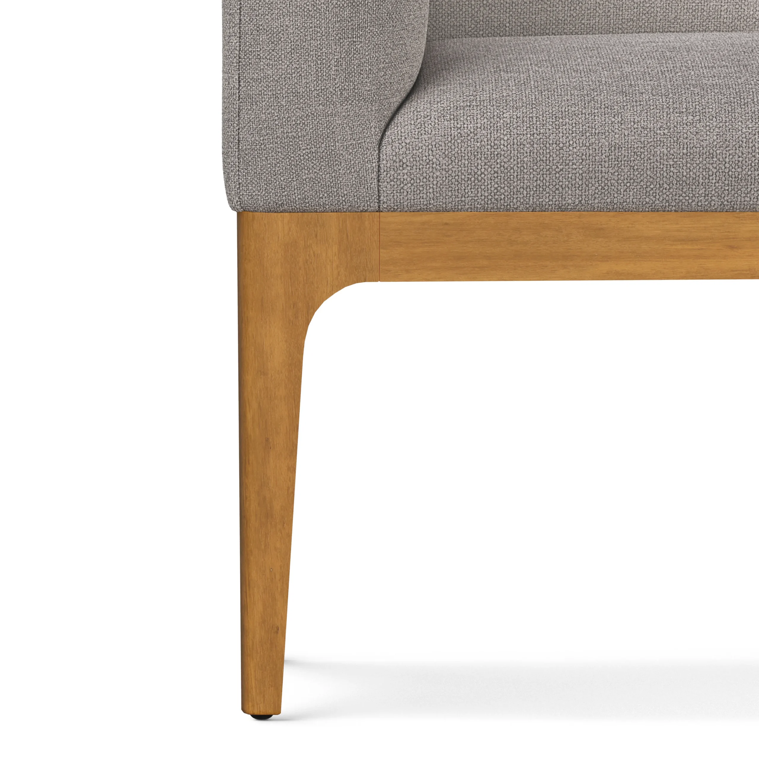 Left Corner Banquette - Smoked Oak and Hestia Gray - Image 13