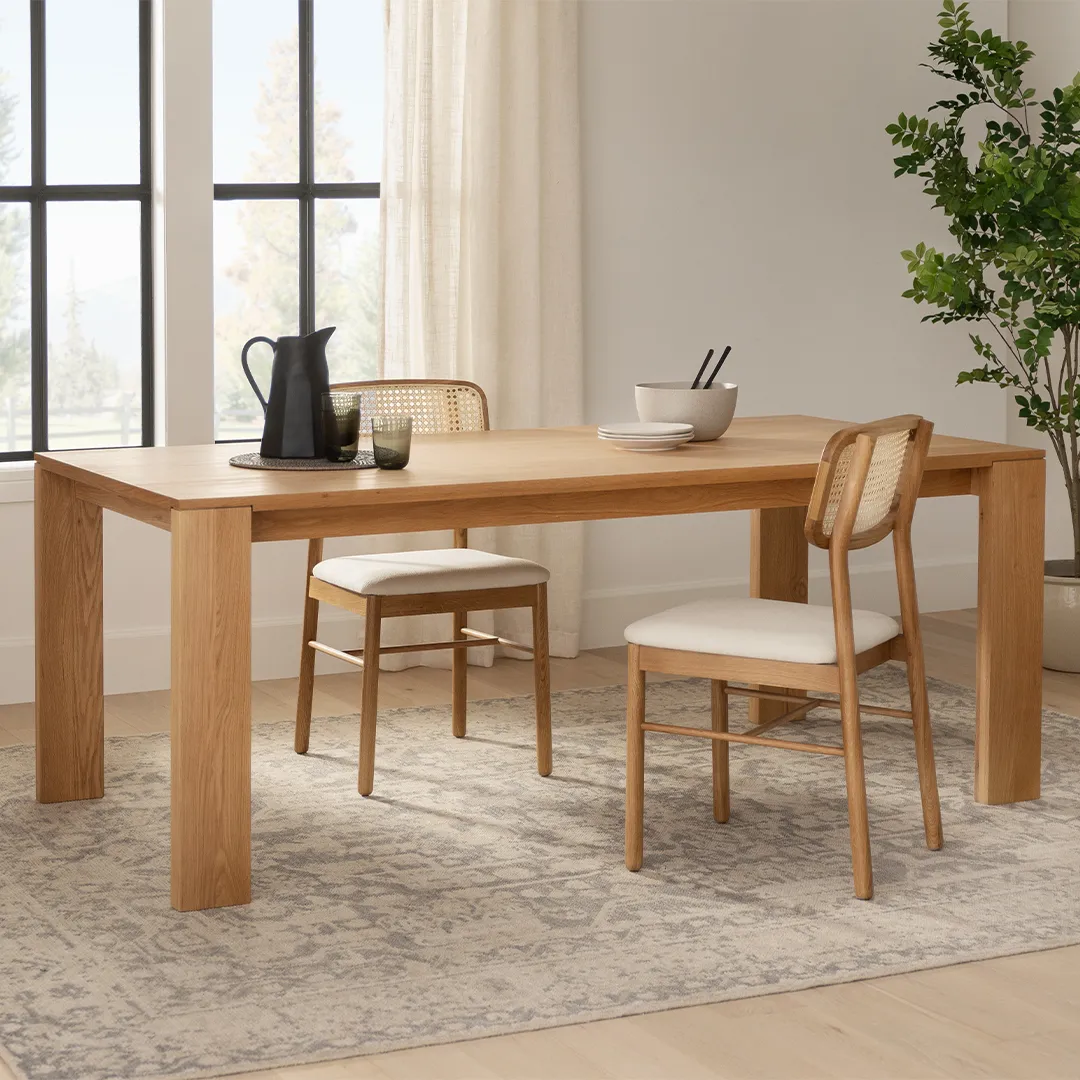 Dako 76.75_ Dining Table - Natural Oak - Image 13