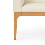 Left Corner Banquette - Smoked Oak and Hestia Gray