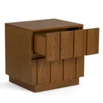 Marko 2-Drawer Nightstand - Smoked Oak