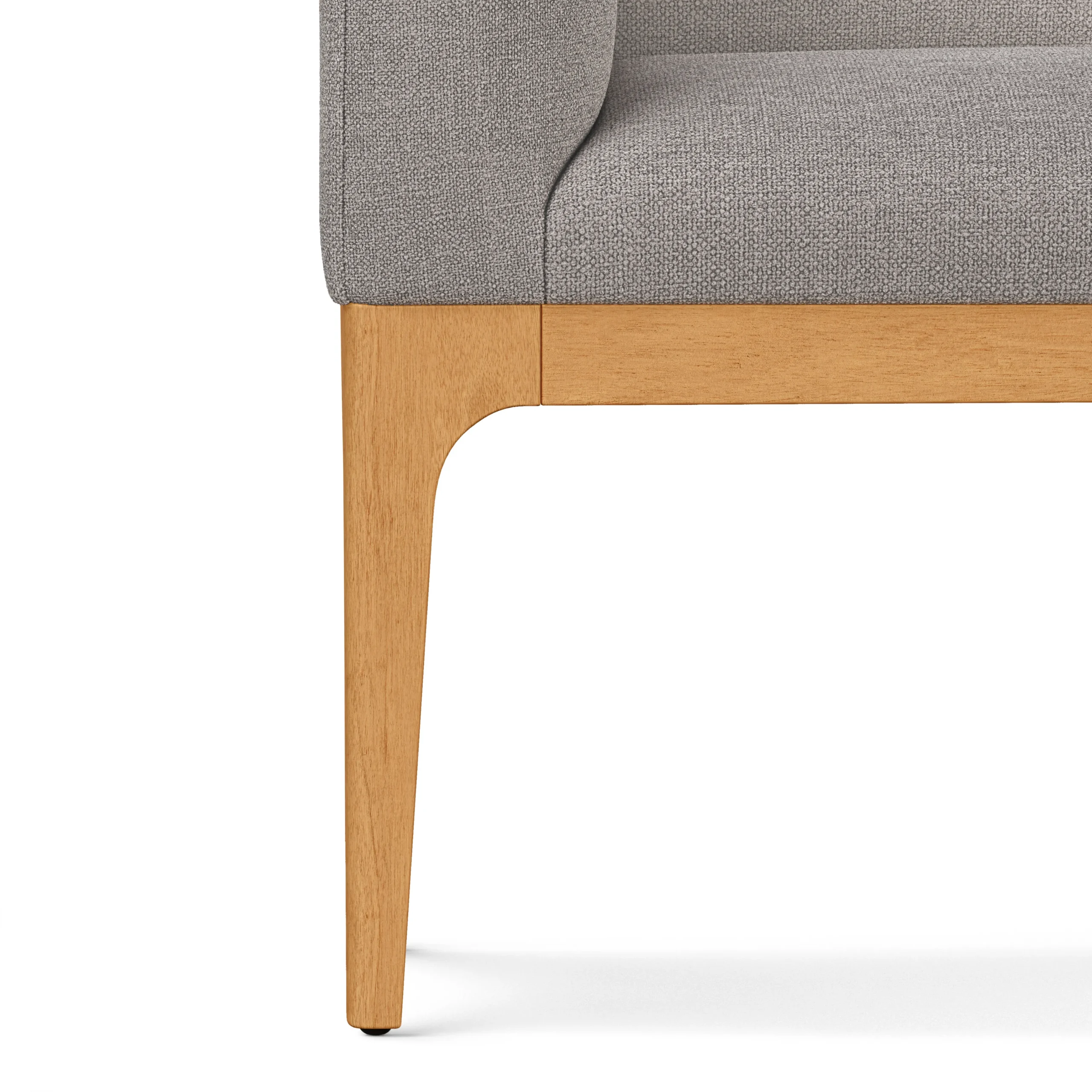 Left Corner Banquette - Natural Oak and Hestia Gray - Image 13
